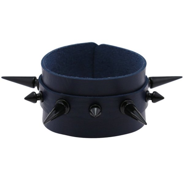 (image for) Tapered Stud Double Leather Bracelet