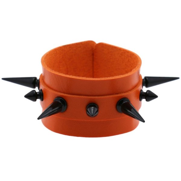 (image for) Tapered Stud Double Leather Bracelet