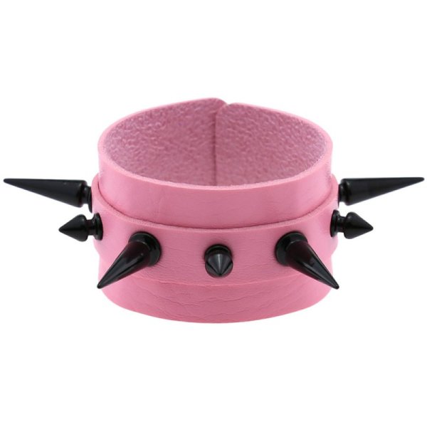 (image for) Tapered Stud Double Leather Bracelet