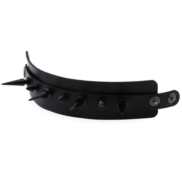 (image for) Tapered Stud Double Leather Bracelet