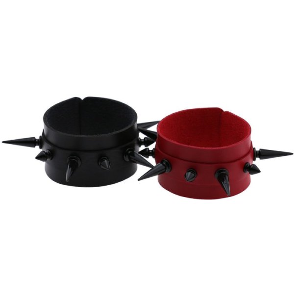 (image for) Tapered Stud Double Leather Bracelet
