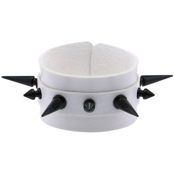 (image for) Tapered Stud Double Leather Bracelet