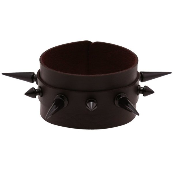 (image for) Tapered Stud Double Leather Bracelet