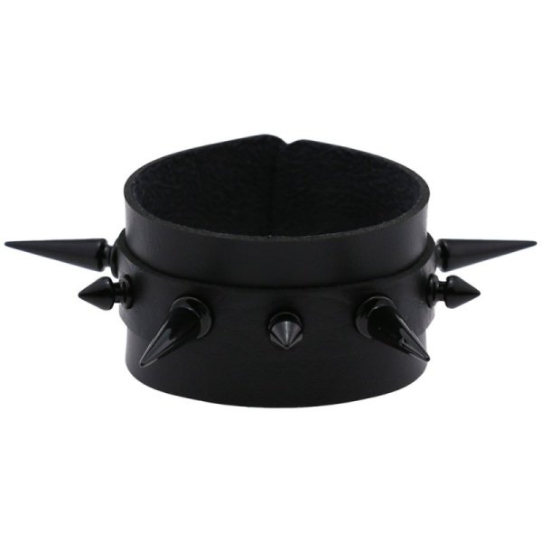 (image for) Tapered Stud Double Leather Bracelet
