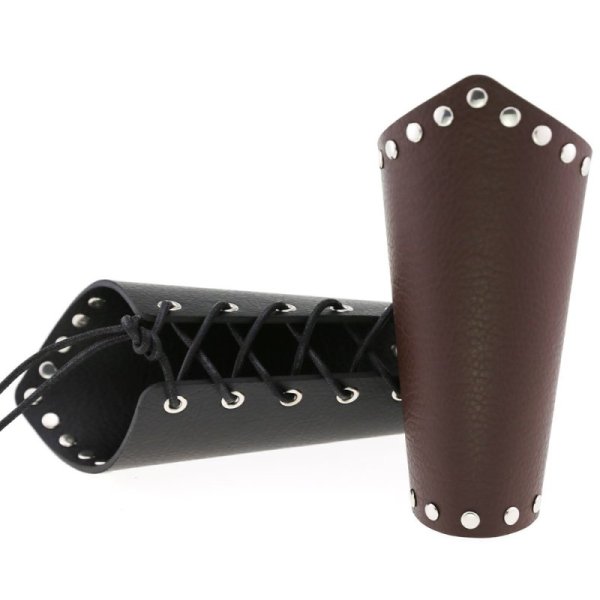 (image for) Leather Waxed Cycling Bracers