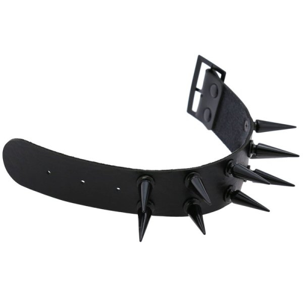 (image for) Two Row Studded PU Leather Bracelet