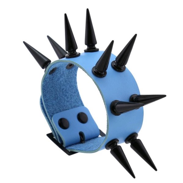 (image for) Two Row Studded PU Leather Bracelet