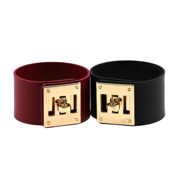 (image for) Alloy Buckle Wide Bracelet