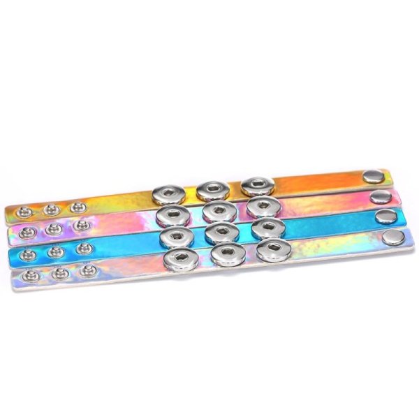 (image for) Button Lock Bracelet- Laser
