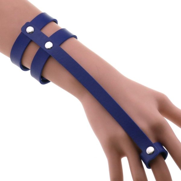 (image for) PU Leather Ring Wrist Bracelet
