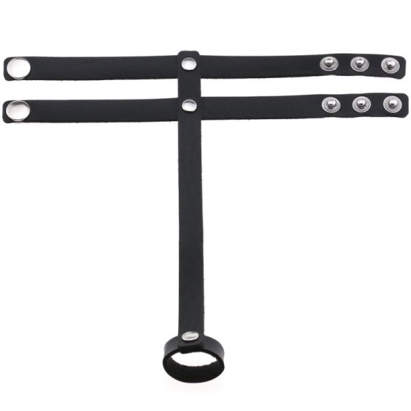 (image for) PU Leather Ring Wrist Bracelet