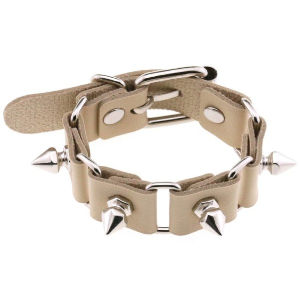 (image for) Stitching Wrist Bracelet With Spike