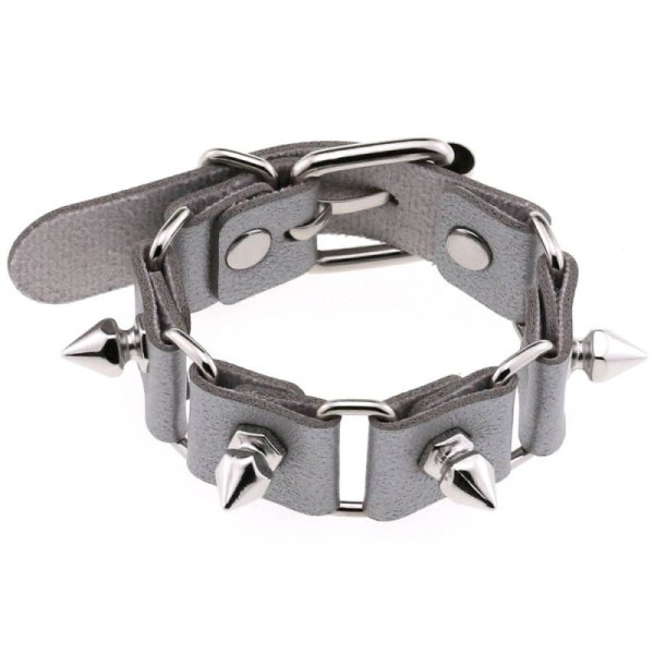 (image for) Stitching Wrist Bracelet With Spike
