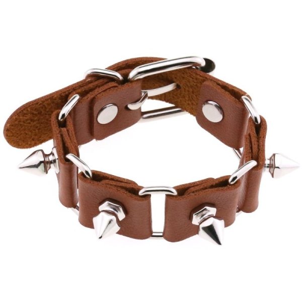 (image for) Stitching Wrist Bracelet With Spike