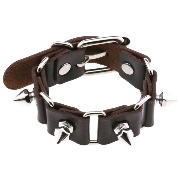 (image for) Stitching Wrist Bracelet With Spike