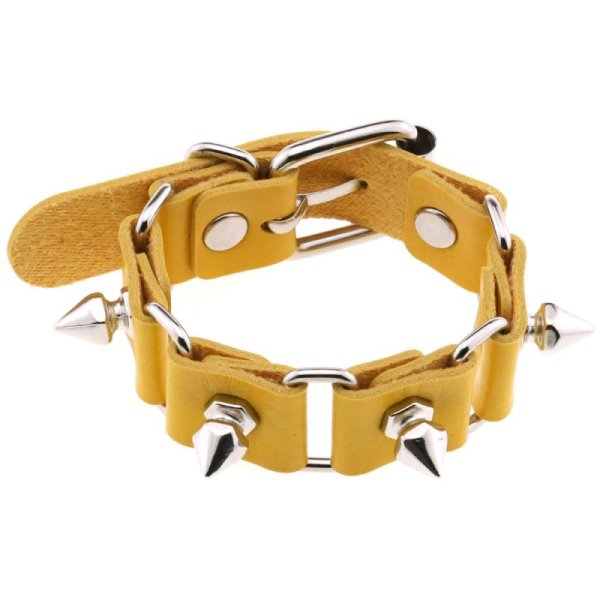 (image for) Stitching Wrist Bracelet With Spike