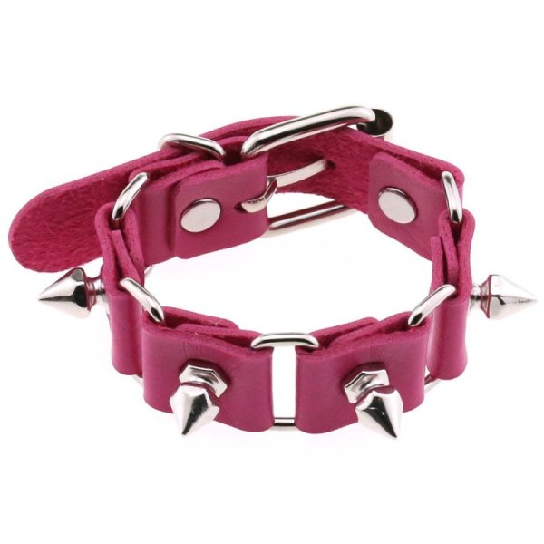 (image for) Stitching Wrist Bracelet With Spike