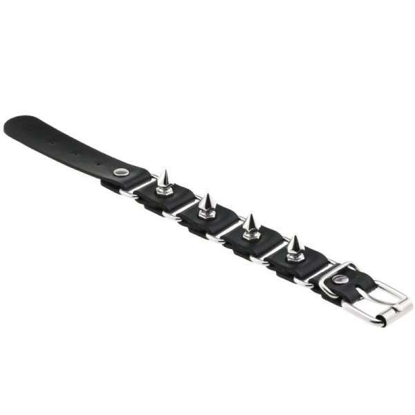 (image for) Stitching Wrist Bracelet With Spike