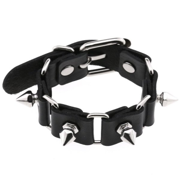 (image for) Stitching Wrist Bracelet With Spike