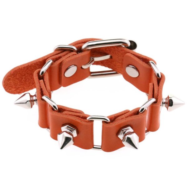 (image for) Stitching Wrist Bracelet With Spike