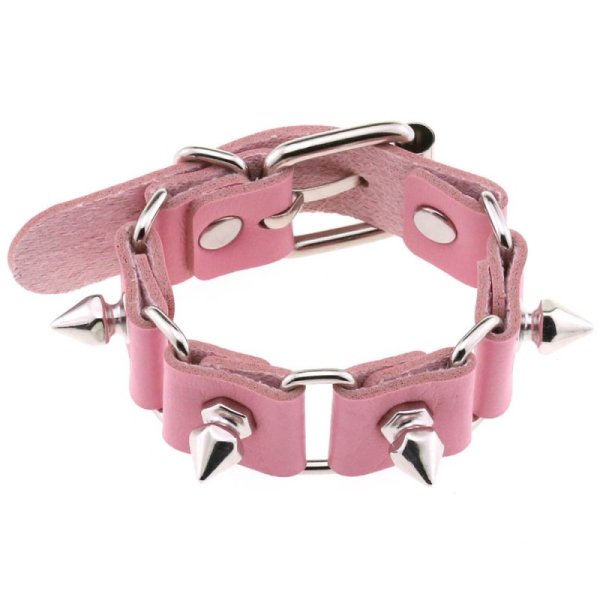 (image for) Stitching Wrist Bracelet With Spike