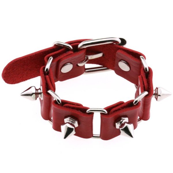 (image for) Stitching Wrist Bracelet With Spike