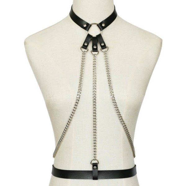 (image for) Bondage Collar Waist Chain