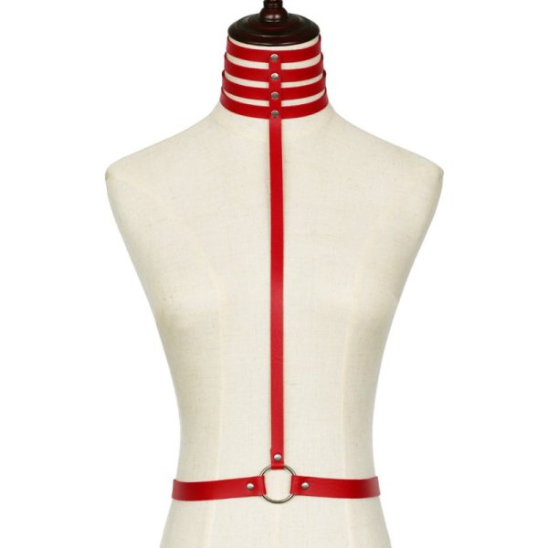 (image for) Erotic Bondage Collar Belt