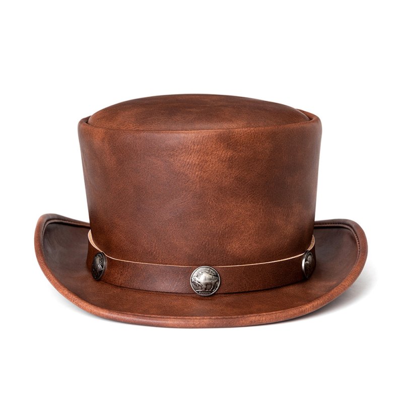 (image for) Men\'s Steampunk Badge Splice Hat