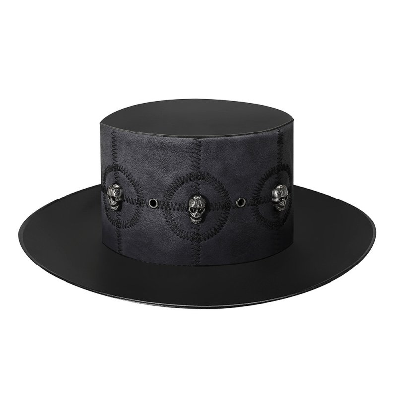 (image for) Men\'s Steampunk Sutural Skull Hat