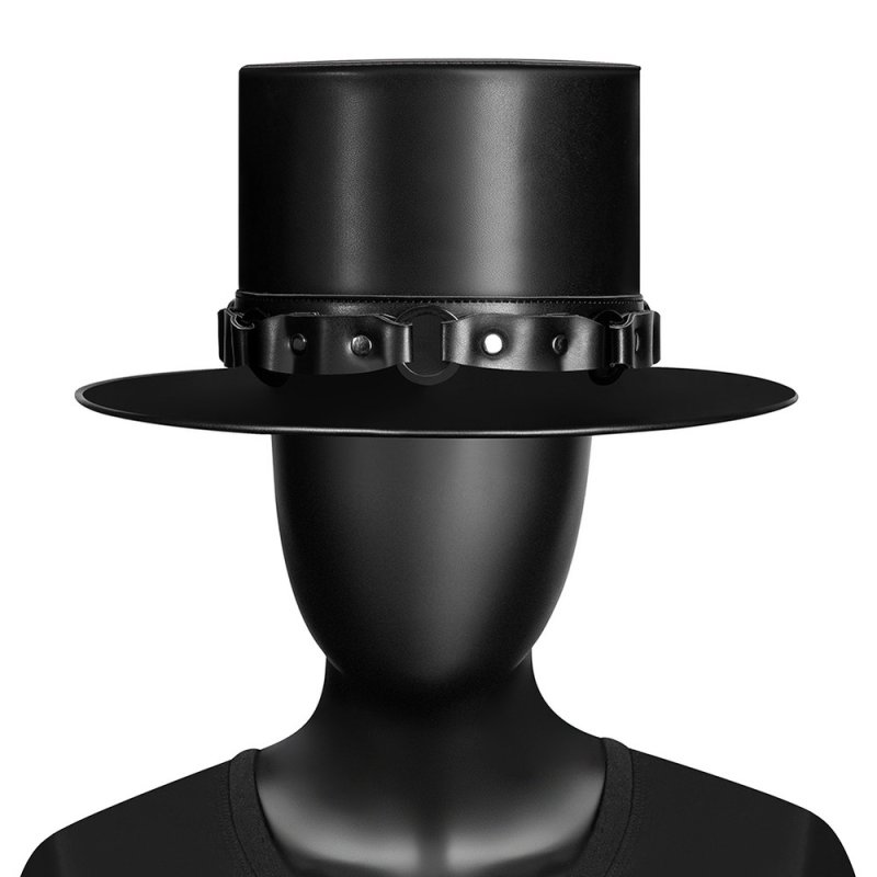 (image for) Men\'s Steampunk Buckles Splice Hat