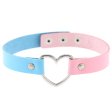 (image for) Double Color Metal Heart Collar