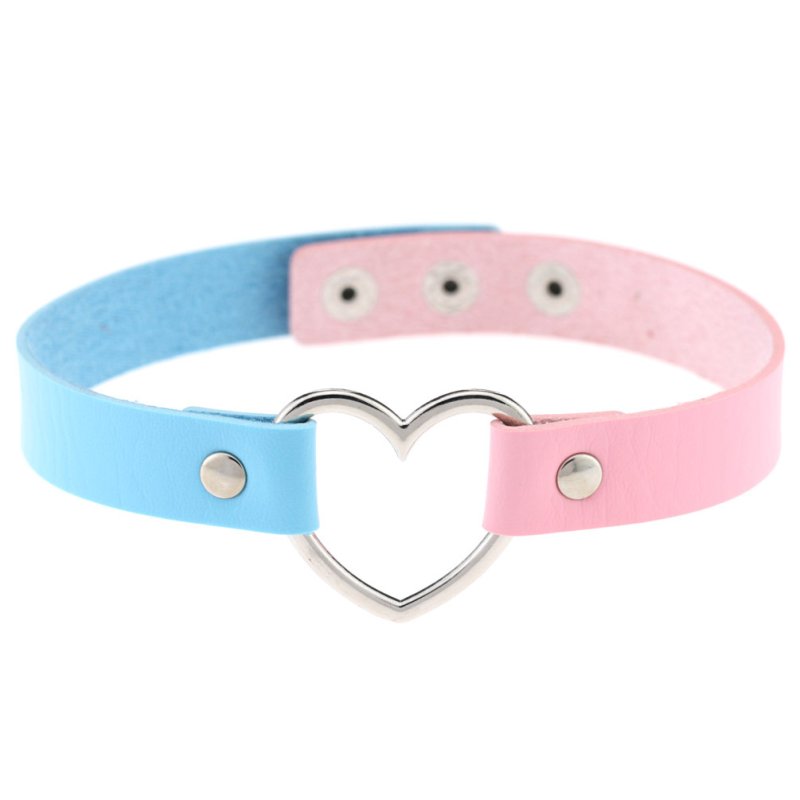 (image for) Double Color Metal Heart Collar