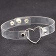 (image for) Metal Heart Collar - 3 Snap