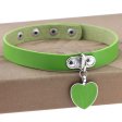 (image for) Punk Goth Heart Pendant Necklace Leather Collar