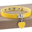 (image for) Punk Goth Heart Pendant Necklace Leather Collar