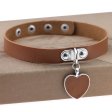 (image for) Punk Goth Heart Pendant Necklace Leather Collar