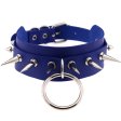 (image for) Double Layer PU Leather Silver Nail Collar