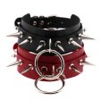 (image for) Double Layer PU Leather Silver Nail Collar
