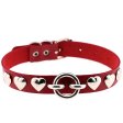 (image for) Rivet Heart Stud PU Collar