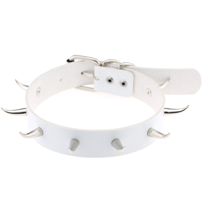 (image for) Spiked Rivet Leather Collar