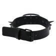 (image for) Black Spiked Drum Nails Double Ring Collar