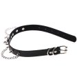 (image for) Ring With Chain Leather Collar