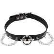 (image for) Ring With Chain Leather Collar