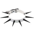 (image for) Extra Long Black Stud PU Leather Collar