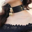 (image for) Golden Heart Lock Neck Necklace