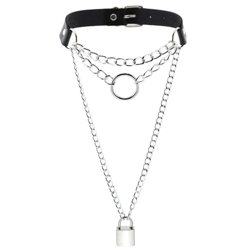 (image for) Chain Lock Pendant Ring Collar