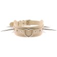 (image for) Extra Long Spikes Heart Ring Collar