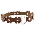 (image for) Flower PU Leather Heart Collar