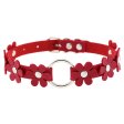 (image for) Flower PU Leather O-Ring Collar